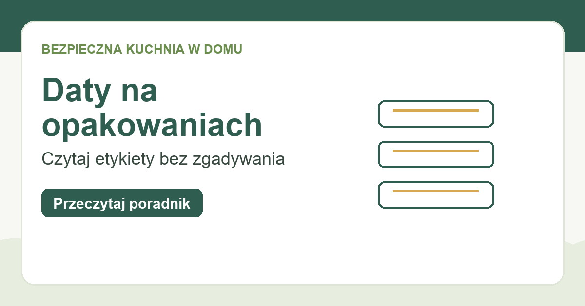 Daty na opakowaniach